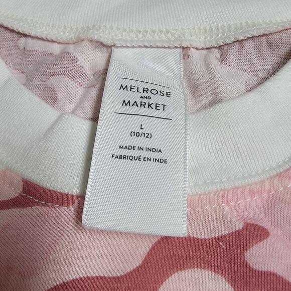 Melrose and Market Long Sleeve Shirt Pink Camo Girls Size Large (10/12) - Picture 3 of 5